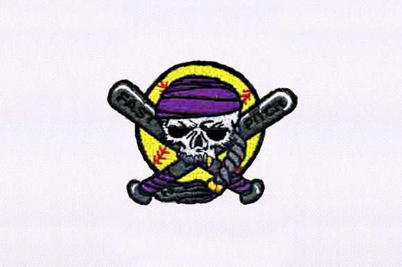 Baseball Pirate Skull
