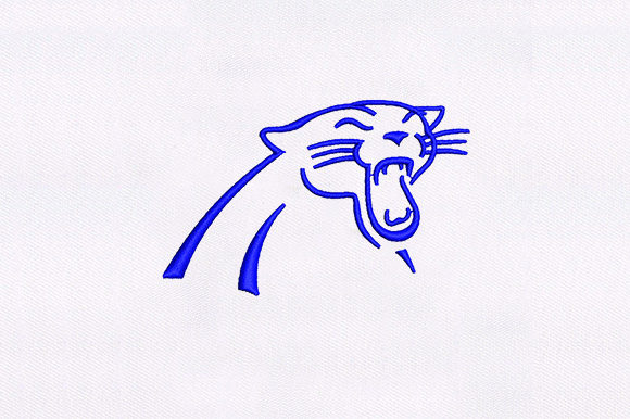 Panther Outline: A Timeless Wild Animal Embroidery Design