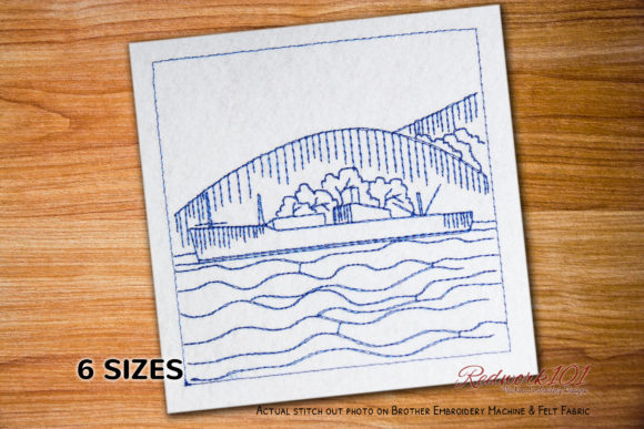 Victory Ship Redwork: A Seasonal Embroidery Review